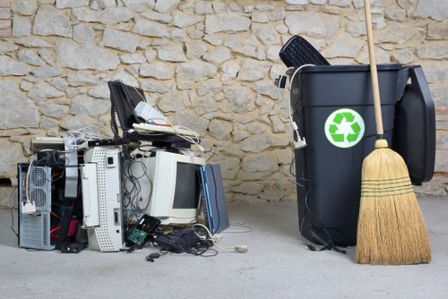 Local waste removal trucks operating in Pinner