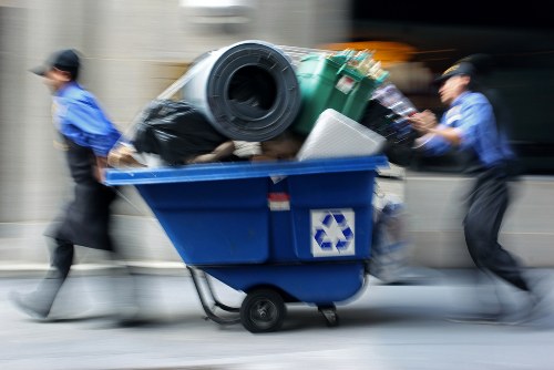 Office furniture being cleared efficiently